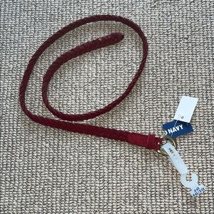 Old Navy Braided Red Leather Belt